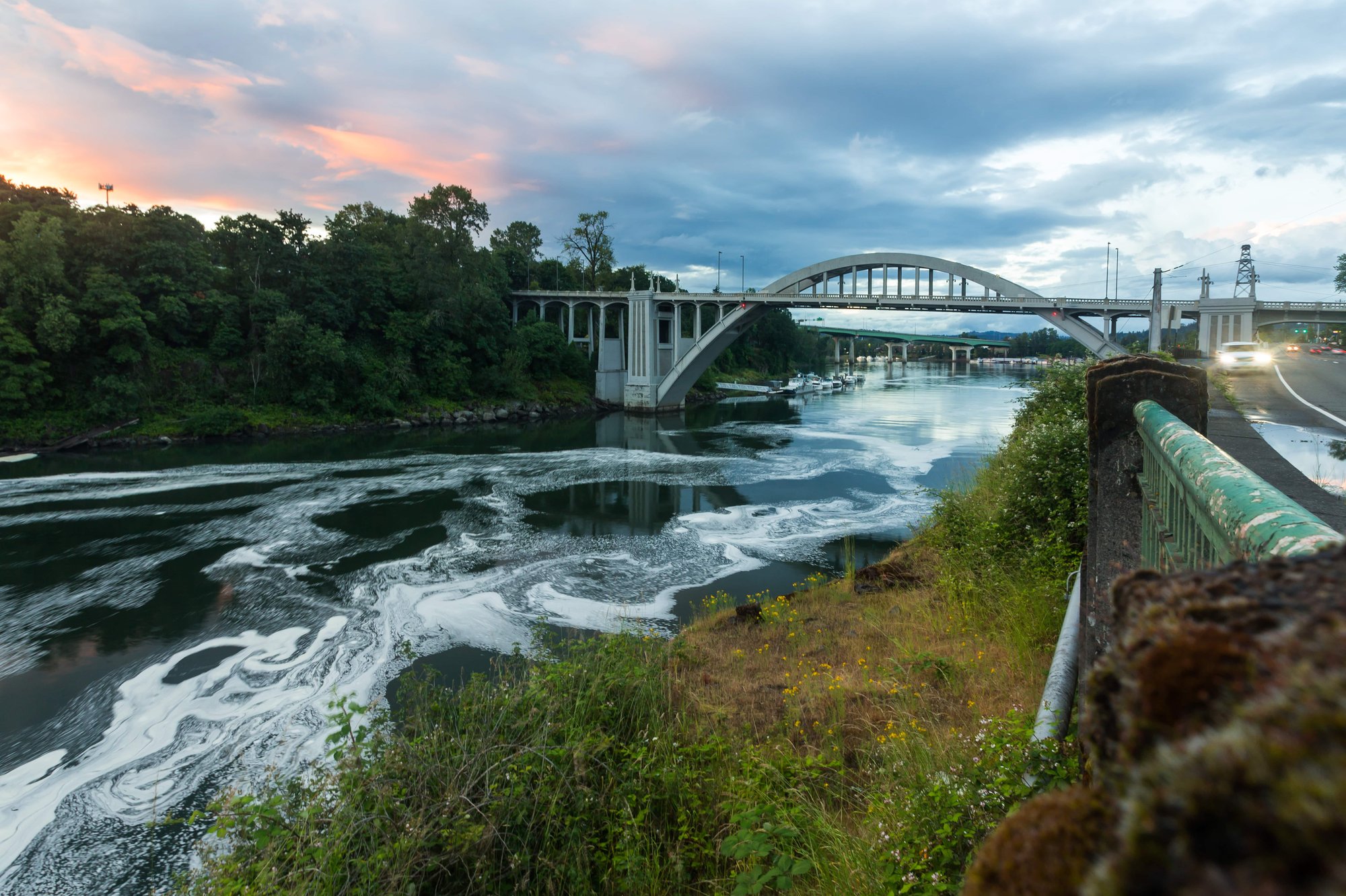 Arch Bridge Willamette River Oregon City