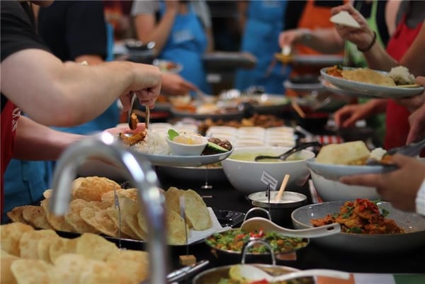social auckland team cooking