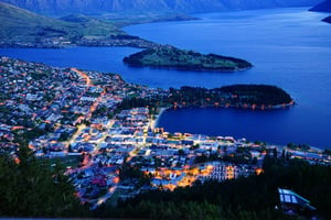 Night view of Queenstown