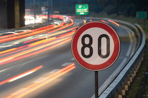 80 Speed sign