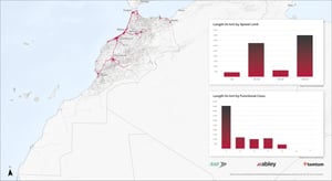 Morocco map 75% vehicle kilometers traveled VKT analysis